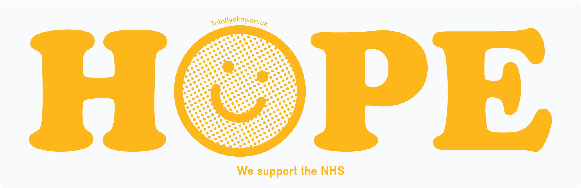 NHS Hope sticker in window