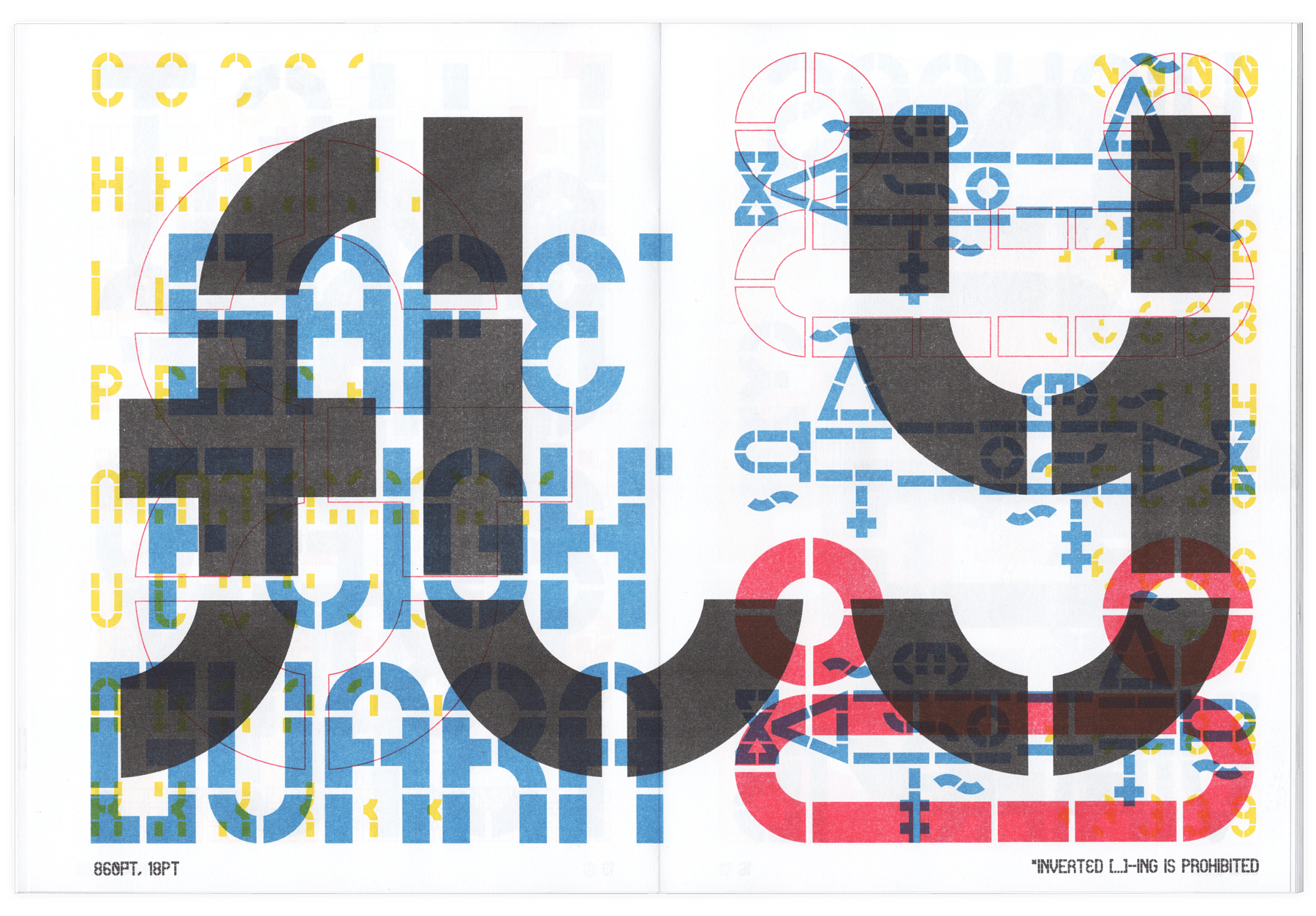 Chimpunk Typeface specimen spread