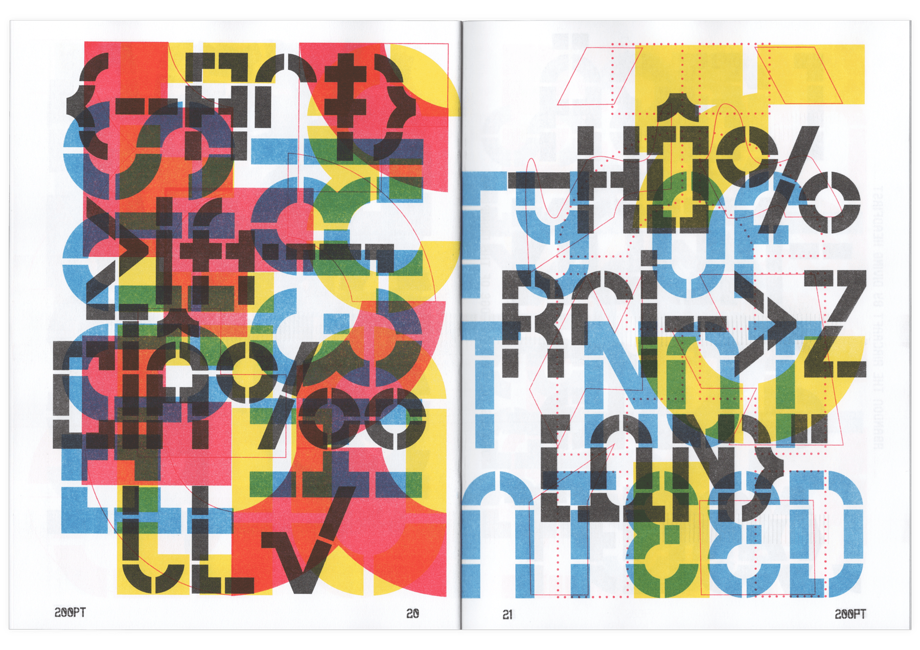 Chimpunk Typeface specimen spread