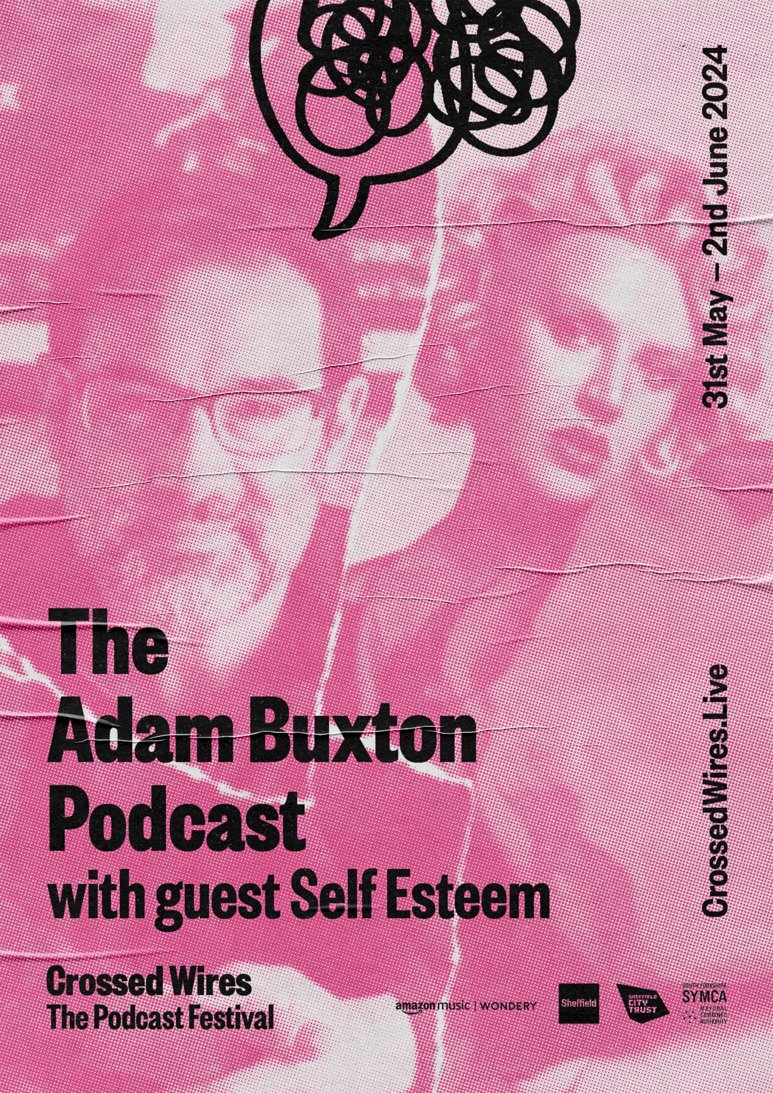 Crossed Wires poster Adam Buxton and Self Esteem