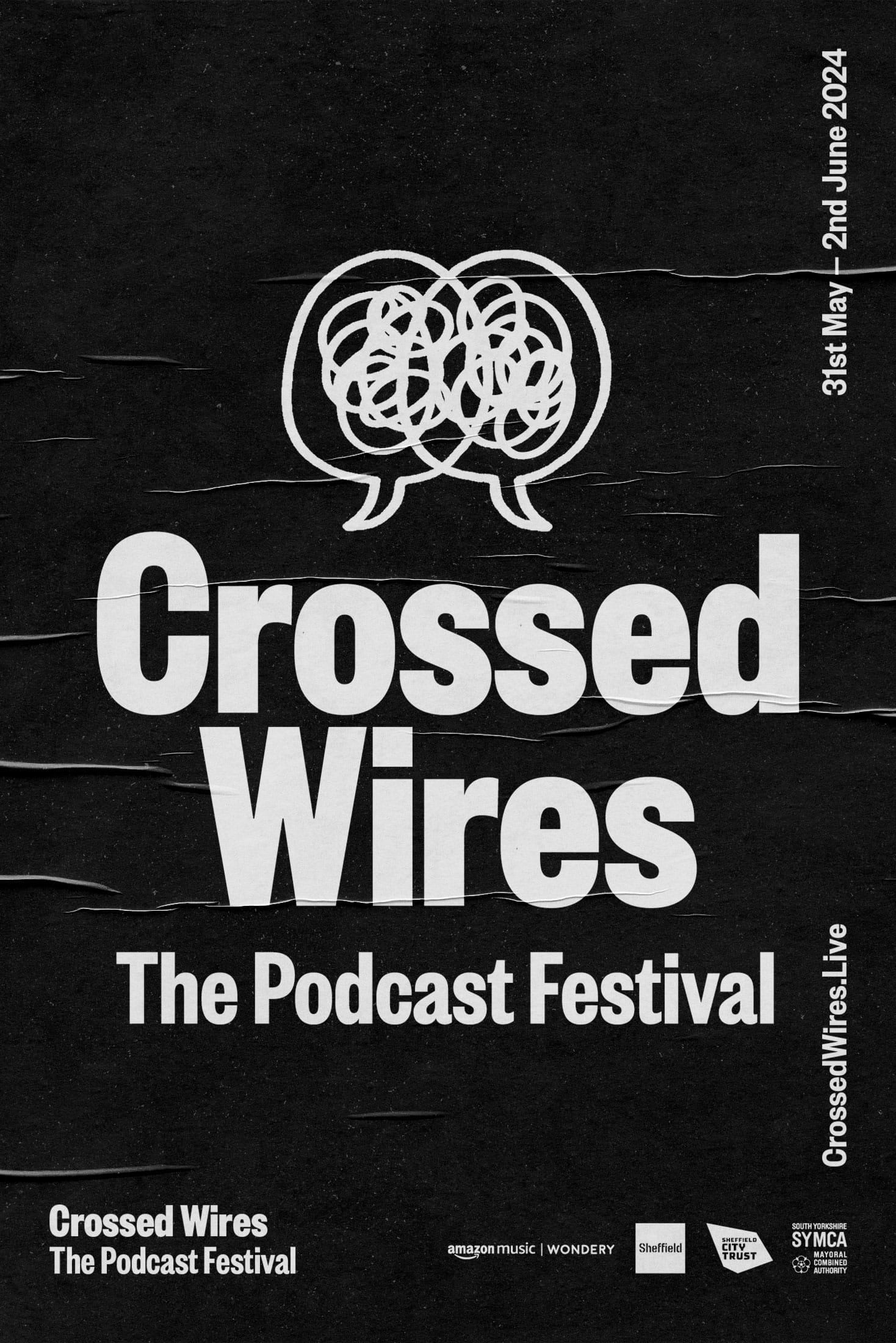 Crossed Wires poster logotype