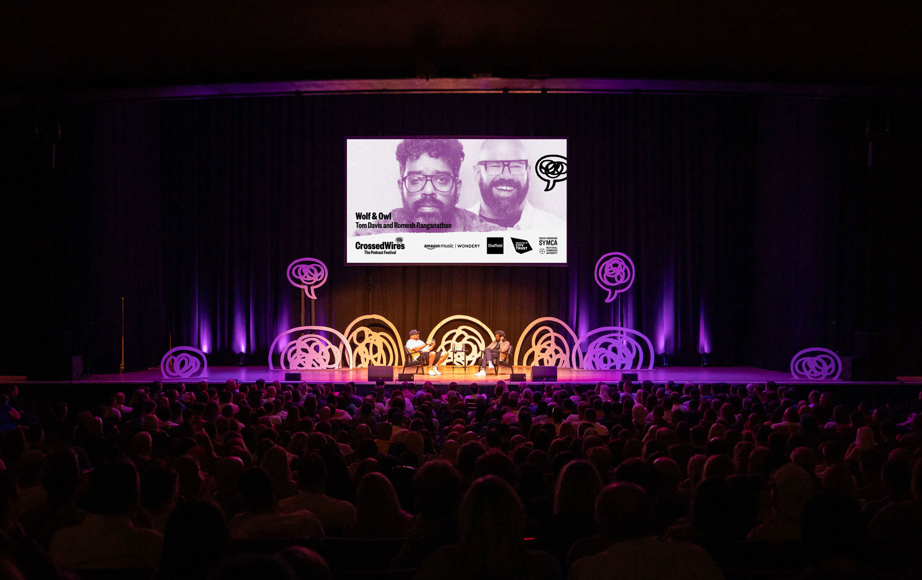 Crossed Wires Tom Davies and Romesh Ranganathan stage